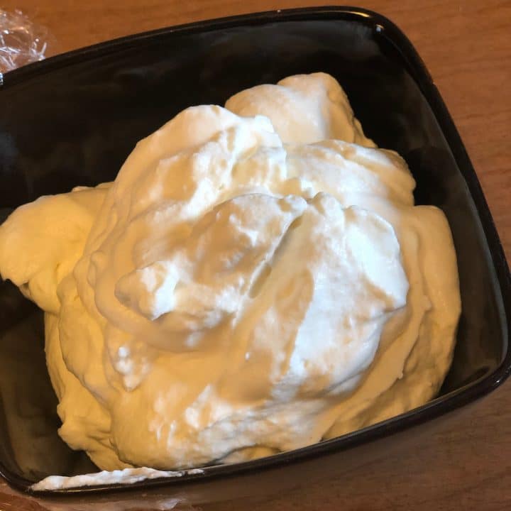 Stabilized Whipped Cream