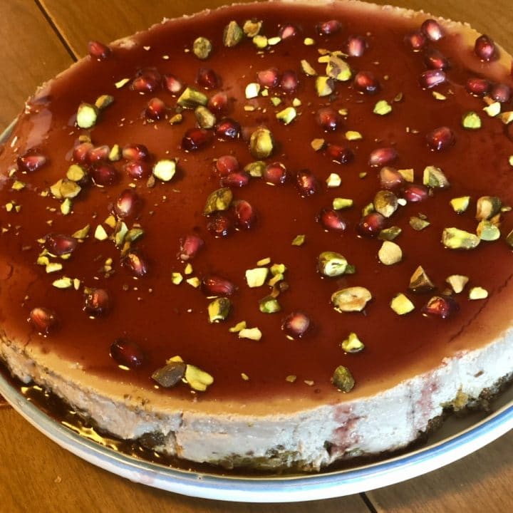 Pomagranate Cheesecake