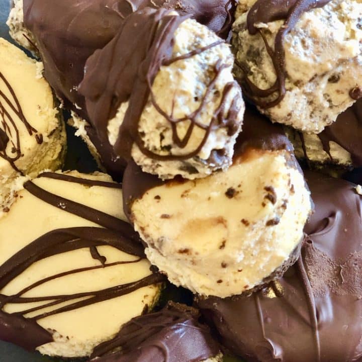 Mini Reese's Peanut Butter Cup Cheesecakes and Bites