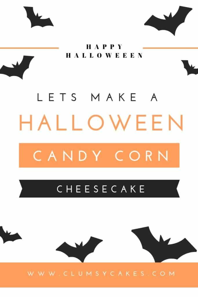 halloween candy corn cheesecake