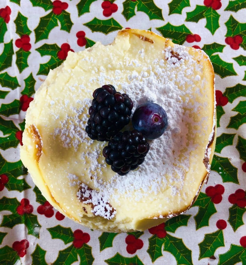 Christmas Italian ricotta cheesecake