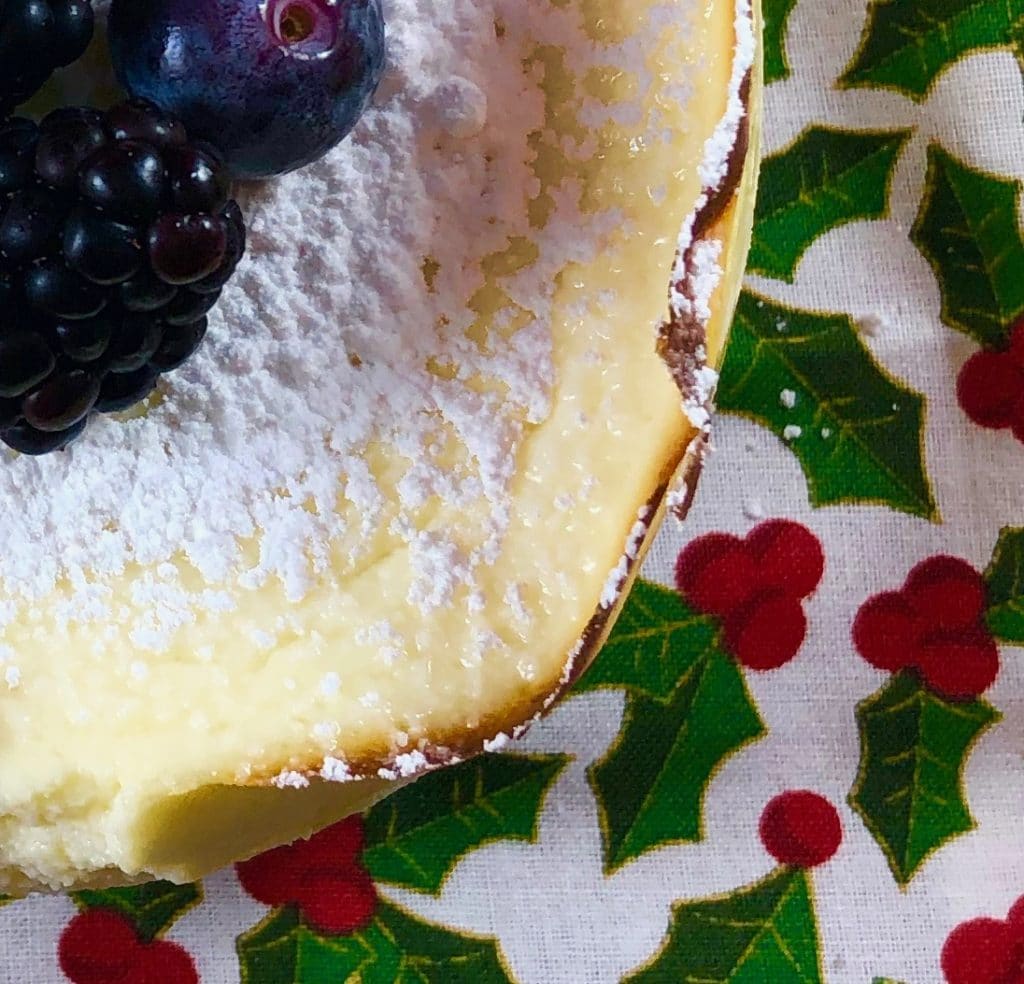 Christmas Italian ricotta cheesecake