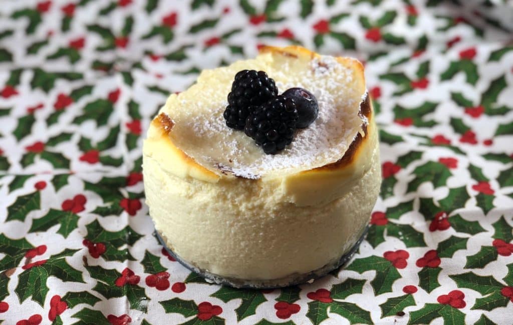 Christmas Italian ricotta cheesecake