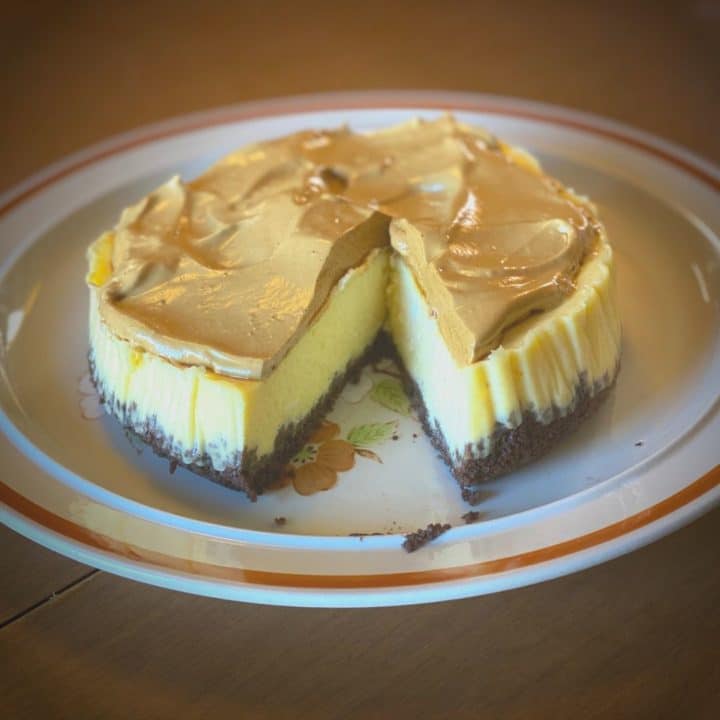 Dalgona Coffee Cheesecake