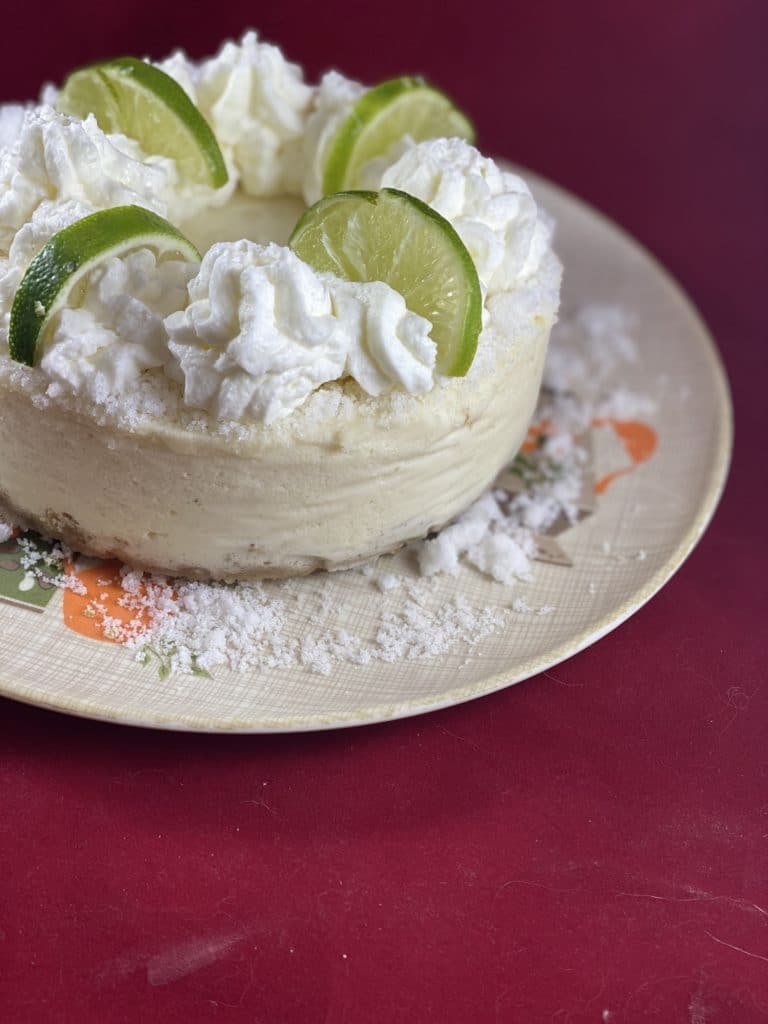 Eggless margarita cheesecake: Cinco