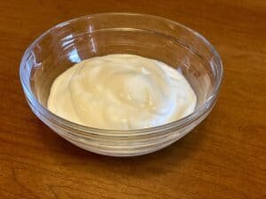 Homemade ingredients: sour cream