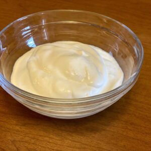 Homemade ingredients: sour cream