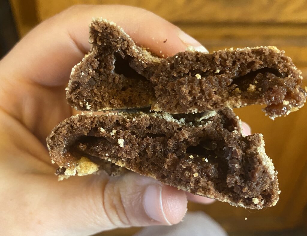 Homemade s'mores crinkle cookies