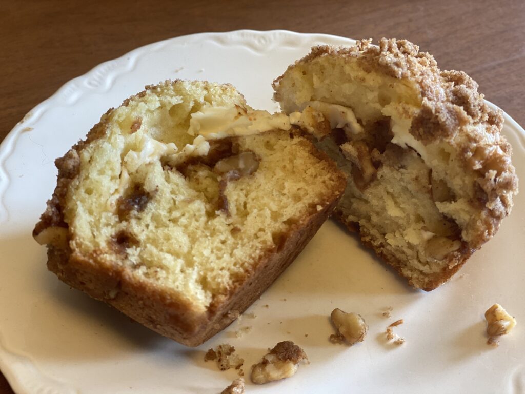 warm cozy coffee cake