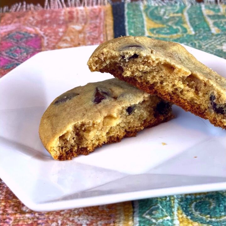 chocolate chip cookies with tahini