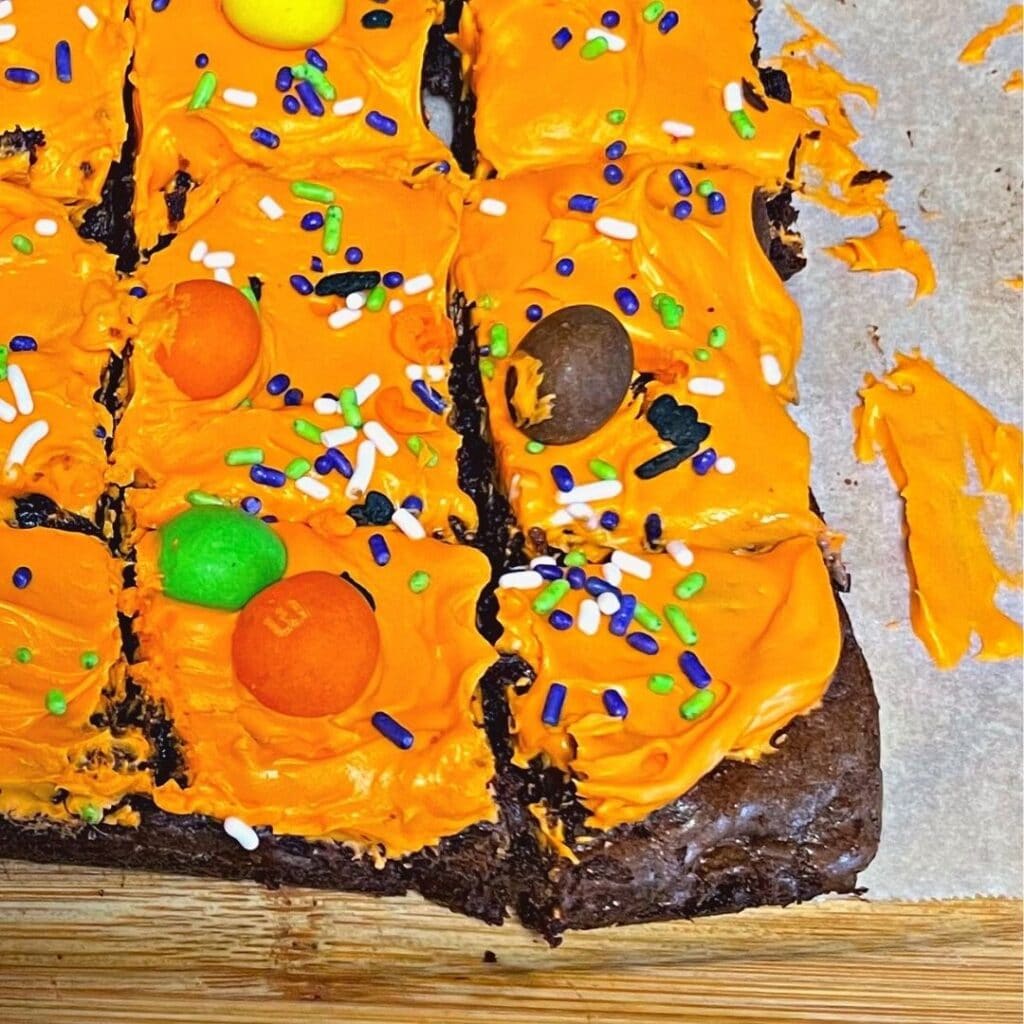 halloween brownies